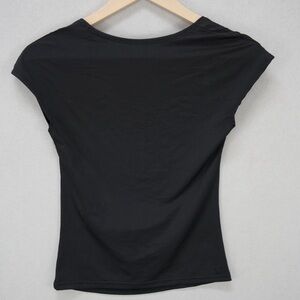 Classic Black Backless Women's Top